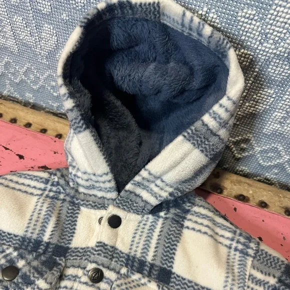 VOLCOM plaid flannel Toddler coat sz 2T - NWT - Picture 2 of 8